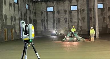 Trimble X7 Laser Concrete Scan in Progress